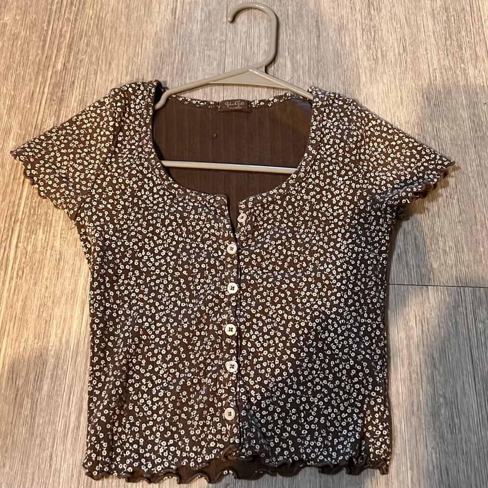 Brandy John Galt cropped shirt